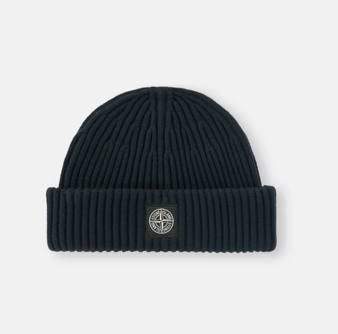 Ribbed Wool Beanie with LOGO