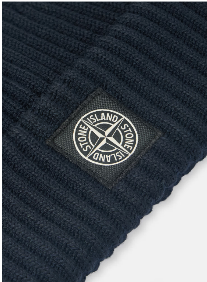 Ribbed Wool Beanie with LOGO