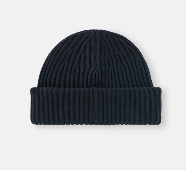 Ribbed Wool Beanie with LOGO