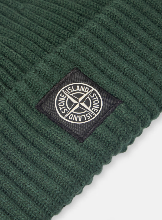 Ribbed Wool Beanie with LOGO