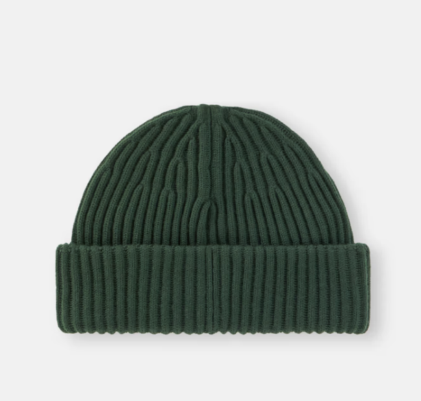 Ribbed Wool Beanie with LOGO